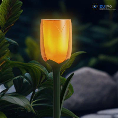 Tulip ki gen fòm limyè jaden solè